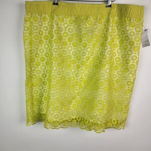 NEW LIZ CLAIBORNE WOMENS SULPHUR SPRING HOT HOUSE TROPICAL SKIRT‎ Size 2X